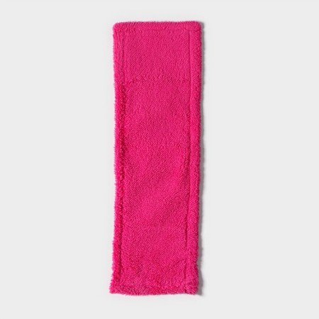 Nozzle for a flat mop of the share, 42 × 12 cm, microfiber, pink color-1
