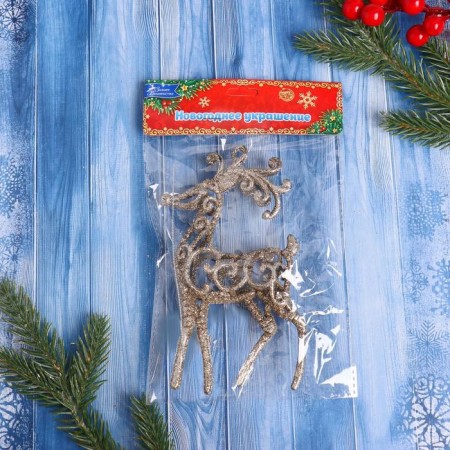 Jewelry decoration "Deer Pattering Shine" 7x15 cm, mix-2