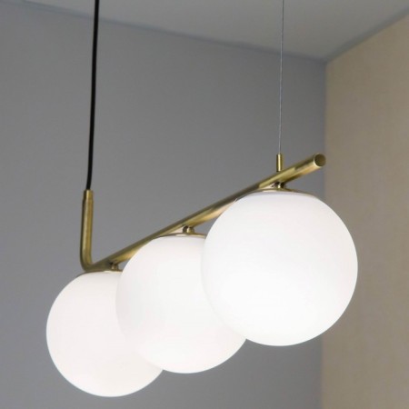 Suspended lamp Citilux "Bremen" CL112133, 60x15x30 cm, 3x40W, E27, brown color-5