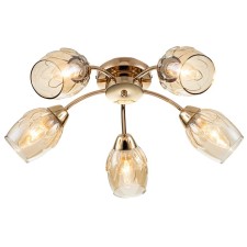 Ceiling lamp 5x40W E14, size 51x51x18 cm