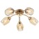 Ceiling lamp 5x40W E14, size 51x51x18 cm