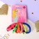 Hair gum "Sport" (set 6 pcs) chamomile, 3.8 cm, mix