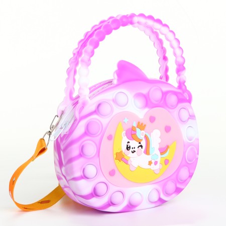 Bag's bag with lightning, lilac color