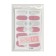 Flood strips for manicure set 12pcs flowers with sparkles of roses/silver nakl QF
