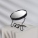 The desktop mirror is a suspended “circle”, bilateral, with an increase, D mirror surface 9 cm, black color