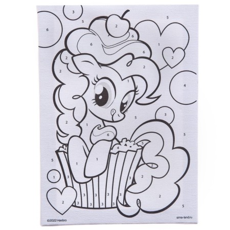 Picture on numbers for children "Pink Pai" 21x15 cm, My Little Pony-1