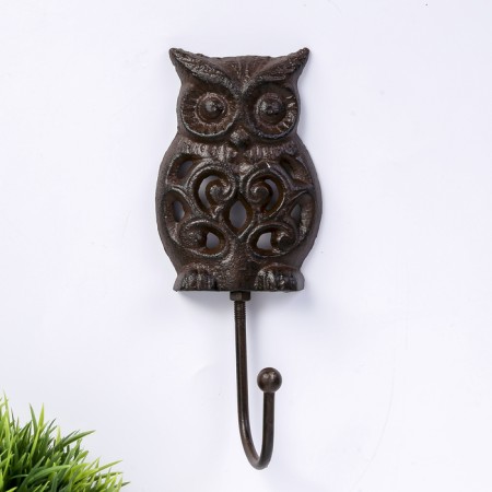 Decorative metal hook "Filin with patterns" 17.5x7.3x6 cm