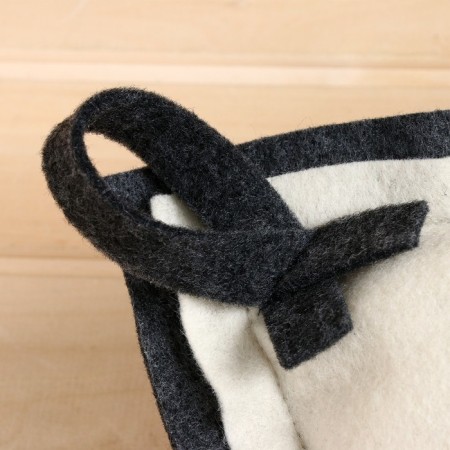 Pillow from the felt "Vertical" 50x30 cm-1