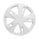 Wheel caps 15 "Super Astra", White, Carbon, set 2 pcs, AWCC-15-26