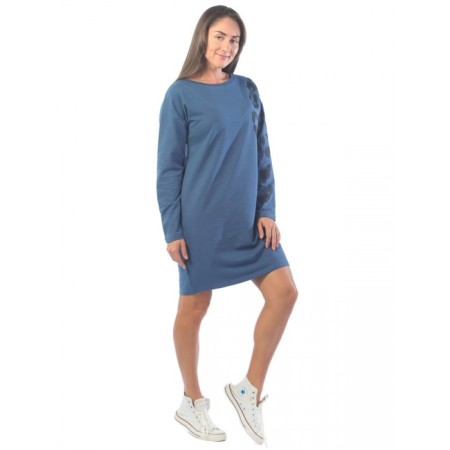 Women's dress, size 50, indigo color-2