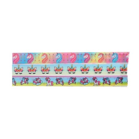 Labels laass with adhesive edge for A5, Devente format. Unicorn, 12 x 290 mm for books A5, 3 wide bilateral ribbons-3