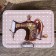 Casket Metal with a box "Sewing machine" MIX 4x12.5x9 cm