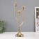Summary Metal for 3 candles "Flower itself" d = 2 cm gold 16x9x36 cm