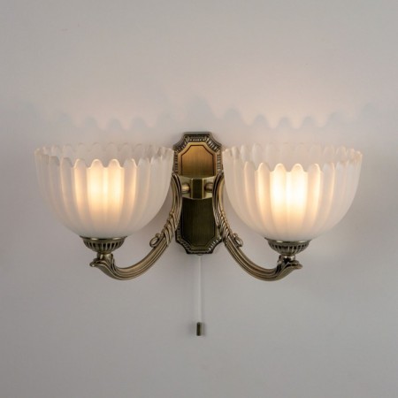 Sconces Citilux "Seville" CL414323, 39x16.5 cm, 2x75W, E27, brown color-8