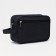 Lightning cosmetic bag, external pocket, black color