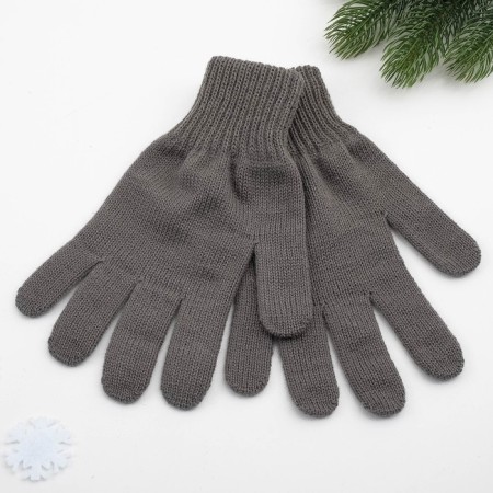 Male gloves, dark gray color, size 22-1