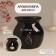 Aroma lamp ceramics "I love myself" black 7.2x7.2x7.8 cm