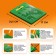 The training tablet "Magnetic drawing", 380 holes, green color