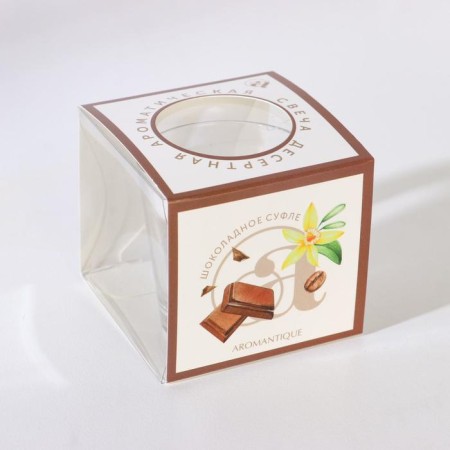 Aromatic candle in a glass "Chocolate Suffle", 60 g-4