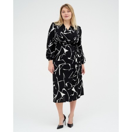 Women's dress Mist, Plus-Size, R.52, Black-5
