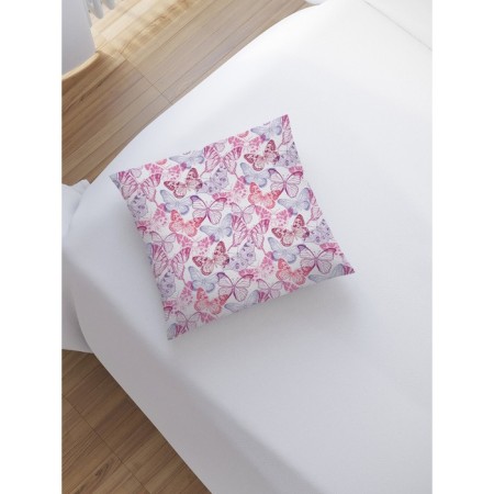 Decorative pillowcase "Bright butterflies", on lightning, size 45x45 cm-1