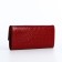 Women's wallet on the button, red color