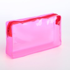 Lightning cosmetic bag, raspberry color
