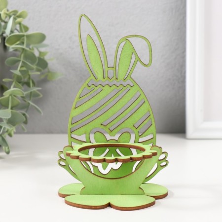 Standing for the egg "Bunny" 8.5x8.5x14.5 cm (set 4 parts) Salad-1