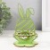Standing for the egg "Bunny" 8.5x8.5x14.5 cm (set 4 parts) Salad