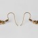 Earrings "turquoise world" braid, blue color in black gold