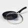 Pan Consul, D = 20 cm, glass cover, plastic handle, anti -stick coating, black color