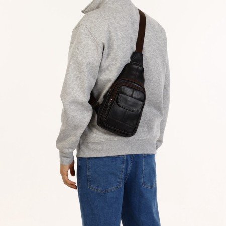 Male bag-bag, brown color-5