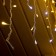 Garland "fringe" 3 × 0.6 m, IP44, UMS, white thread, 160 LED, warm white glow, white flicker, 220 V