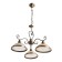 Chandelier A6905LM-3AB Safari 3x60W E27, 57x57x42 cm