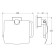 Toilet paper holder with a lid, chrome, fbs