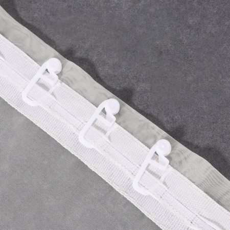 Hook for curtains, roller, 25 × 10 mm, white color-1