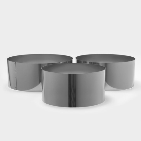 A set of baking forms and calculation "Circle", D-20, 22, 24, H-10 cm, 3 pcs-1