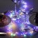 Garland "tinsel" 1 m dew, ip20, silver thread, 100 LED, glow of multi, 2 modes, AAH3