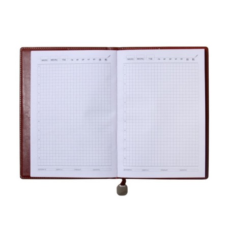 Deliciper is low, PVC cover, A5 format, 140 sheets, cage, with a handle, gift box, mix-8