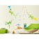 Sticker Plastic Interior color "Green lizards and paints" 50x70 cm
