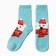 Women's socks "Bear in a scarf", blue color, size 36-40