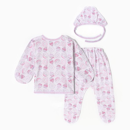 Kit for newborns, white color/bagels, height 62 cm-4