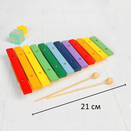 Musical toy "Xylophone", 12 tones + 2 sticks-1