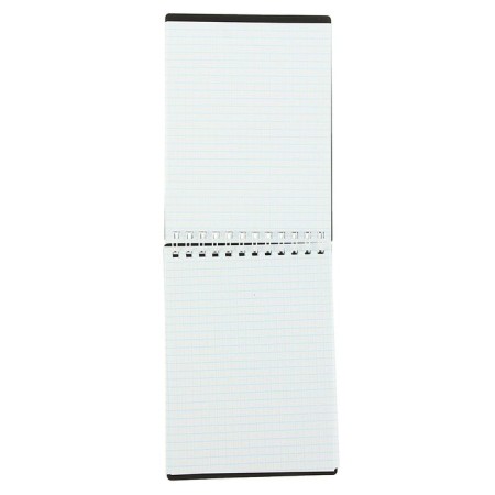 Notebook plastic cover A6, 80 sheets on the crest Metallic, Gray-1