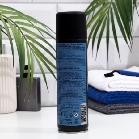 Shaving foam Sport Star, Sensitive, for sensitive skin, with menthol, 200 ml-1