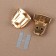 Bag -4 × 3 cm fastener, golden color