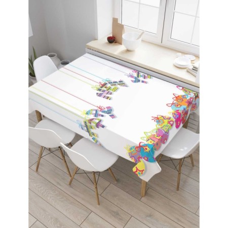 The tablecloth “Favorite New Year”, rectangular, Saten, size 120x145 cm