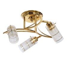 Economic Service Chamber Christelle 3x40W E27, gold 43x43x13 cm