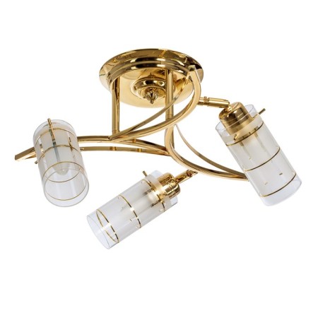 Economic Service Chamber Christelle 3x40W E27, gold 43x43x13 cm