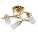 Economic Service Chamber Christelle 3x40W E27, gold 43x43x13 cm